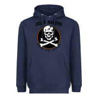 Navy fear the bones Heavyweight Hoodie - artisFamous