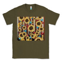 America Flag Sunflower Star Tumbler Classic Tee | Teevron