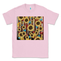 Bubblegum Pink America flag sunflower star tumbler Classic Tee - HowdyJamesFarm