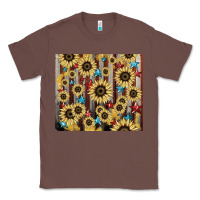 Chestnut America flag sunflower star tumbler Classic Tee - HowdyJamesFarm