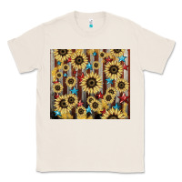 Natural America flag sunflower star tumbler Classic Tee - HowdyJamesFarm