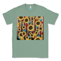 Sage America flag sunflower star tumbler Classic Tee - HowdyJamesFarm