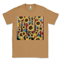 Toasted Coconut America flag sunflower star tumbler Classic Tee - HowdyJamesFarm