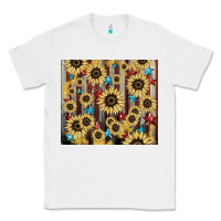 White America flag sunflower star tumbler Classic Tee - HowdyJamesFarm