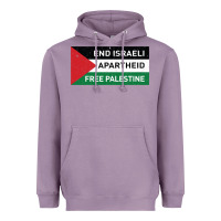 Lavender end is.rae.li apartheid free pales  flag  t shirt Heavyweight Hoodie - artisFamous