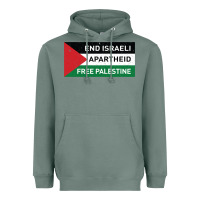 Sage end is.rae.li apartheid free pales  flag  t shirt Heavyweight Hoodie - artisFamous