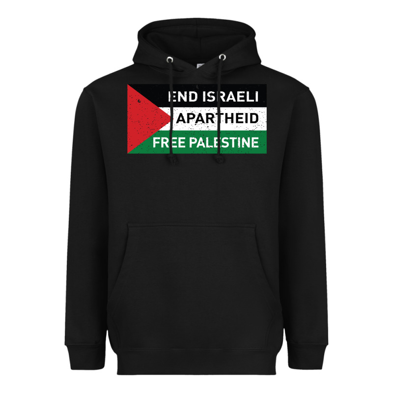 End Is.rae.li Apartheid Free Pales  Flag  T Shirt Heavyweight Hoodie by artisFamous | Teevron