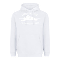White i don't fall over i do random gravity checks Heavyweight Hoodie - artisFamous