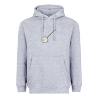 Heather Grey Banjo Bluegrass Music Traditional Musician Funny Gift Heavyweight Hoodie - artisFamous