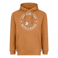 Meerkat Banjo Bluegrass Music Traditional Musician Funny Gift Heavyweight Hoodie - artisFamous