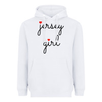 White new jersey girl on the shore Heavyweight Hoodie - artisFamous