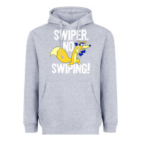Heather Grey swiper no swiping Heavyweight Hoodie - artisFamous