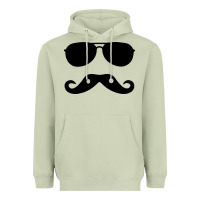 Matcha moustache and sunglasses Heavyweight Hoodie - artisFamous