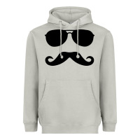 Moon Dust moustache and sunglasses Heavyweight Hoodie - artisFamous