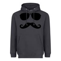 Smoke moustache and sunglasses Heavyweight Hoodie - artisFamous