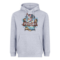 Heather Grey Splash Mountain Heavyweight Hoodie - artisFamous