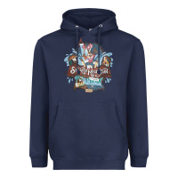 Navy Splash Mountain Heavyweight Hoodie - artisFamous