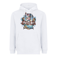White Splash Mountain Heavyweight Hoodie - artisFamous