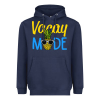 Navy vacay mode shirt pineapple Heavyweight Hoodie - artisFamous