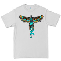 Dove Grey turquoise thunderbird Premium Tee - RanaPortraitStore