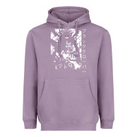 Lavender vintage japanese anime Heavyweight Hoodie - artisFamous