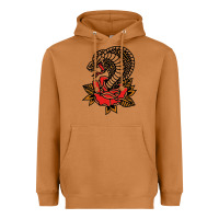 Meerkat the king cobra snake and rose Heavyweight Hoodie - artisFamous
