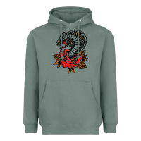 Sage the king cobra snake and rose Heavyweight Hoodie - artisFamous