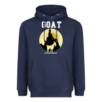 Navy big thunder mountain goat Heavyweight Hoodie - artisFamous