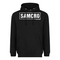 Black samcro Heavyweight Hoodie - artisFamous