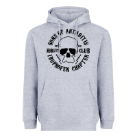 Heather Grey sons of arthritis funny Heavyweight Hoodie - artisFamous