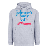 Heather Grey johnson's baby oil Heavyweight Hoodie - artisFamous