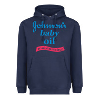 Navy johnson's baby oil Heavyweight Hoodie - artisFamous