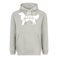 Moon Dust golden retriever - life is golden white Heavyweight Hoodie - artisFamous