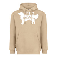Mushroom golden retriever - life is golden white Heavyweight Hoodie - artisFamous