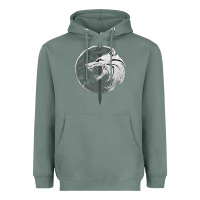 Sage Witcher Wolf Heavyweight Hoodie - artisFamous