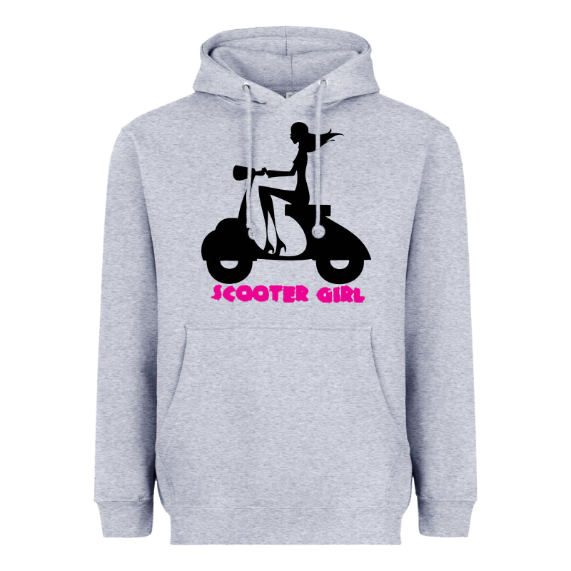 Scooter Girl Heavyweight Hoodie by artisFamous | Teevron