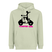 Matcha scooter girl Heavyweight Hoodie - artisFamous