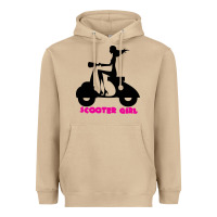 Mushroom scooter girl Heavyweight Hoodie - artisFamous