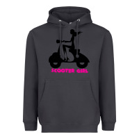 Smoke scooter girl Heavyweight Hoodie - artisFamous