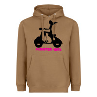 Toasted Coconut scooter girl Heavyweight Hoodie - artisFamous