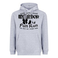 Heather Grey mordor fun run Heavyweight Hoodie - artisFamous