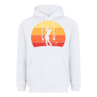 White Vintage Retro Golf | Golfers Heavyweight Hoodie - artisFamous