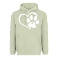 Matcha dog dad mom puppy shirt love dogs paw print heart women men  shirt Heavyweight Hoodie - artisFamous