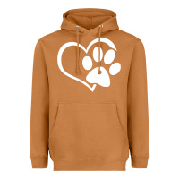 Meerkat dog dad mom puppy shirt love dogs paw print heart women men  shirt Heavyweight Hoodie - artisFamous