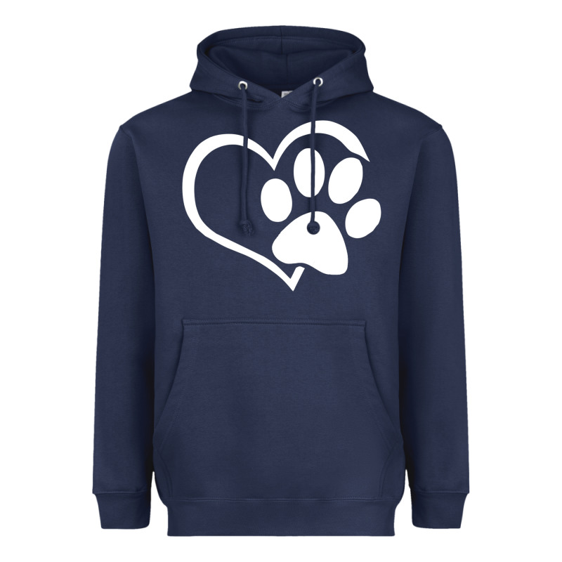 Dog Dad Mom Puppy Shirt Love Dogs Paw Print Heart Women Men  Shirt Heavyweight Hoodie by artisFamous | Teevron