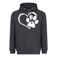 Smoke dog dad mom puppy shirt love dogs paw print heart women men  shirt Heavyweight Hoodie - artisFamous