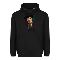 Black jimi hendrix Heavyweight Hoodie - artisFamous