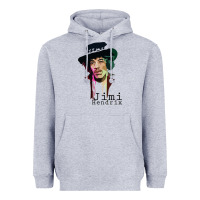 Heather Grey jimi hendrix Heavyweight Hoodie - artisFamous