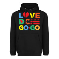 Black love dc gogo Heavyweight Hoodie - artisFamous