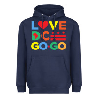 Navy love dc gogo Heavyweight Hoodie - artisFamous
